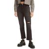 imageLevis Womens Wedgie Straight JeansCut and Dry  Black