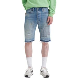 imageLevis Mens 501 Hemmed ShortNew Glacier Stitch Dx