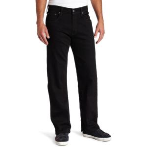 imageLevis Mens 569 Loose Straight Fit JeansBlack  Stretch