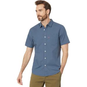 imageLevis Mens Classic 1 Pocket Short Sleeve Button Up Shirt Also Available in BigVintage Indigo