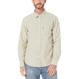 imageLevis Mens Classic One Pocket Long Sleeve Button Up ShirtMartini Olive