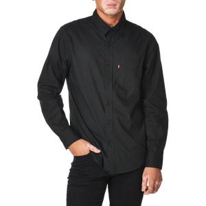 imageLevis Mens Classic One Pocket Long Sleeve Button Up ShirtNew Caviar