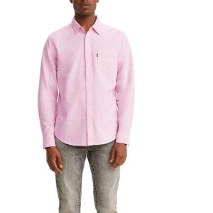 imageLevis Mens Classic One Pocket Long Sleeve Button Up ShirtPowder Pink
