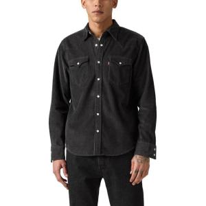 imageLevis Mens Classic Western Shirt Also Available in Big ampamp TallNew Dark Phantom