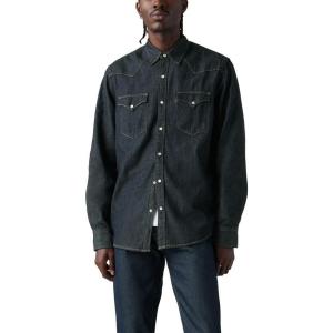 imageLevis Mens Classic Western Shirt Also Available in Big ampamp TallNew Rinse Takedown  Blue