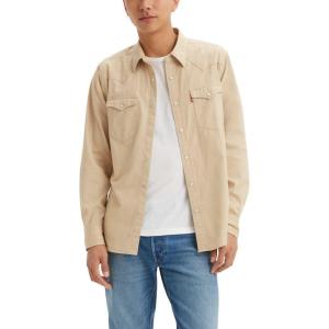 imageLevis Mens Classic Western Shirt Also Available in Big ampamp TallNew Safari