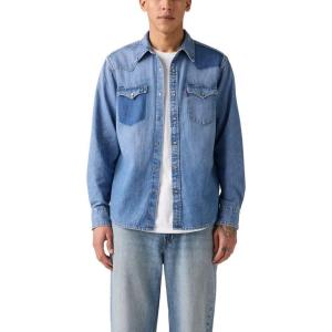 imageLevis Mens Classic Western Shirt Also Available in Big ampamp TallNew the Vanisher Shrink to Fit