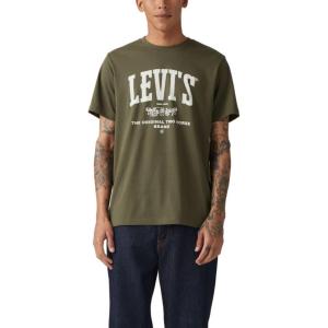 imageLevis Mens Graphic Tee Also Available in Big ampamp TallNew Collegiate Logo Olive Night