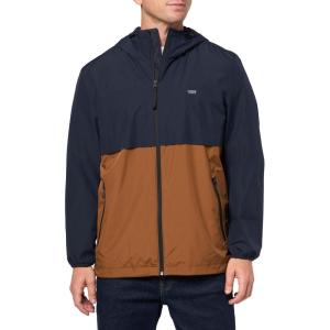 imageLevis Mens Hooded Rain Jacket ampamp WindbreakerNavyBrown