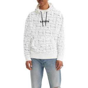 imageLevis Mens Relaxed Graphic HoodieNew Levi Aop White Graphic