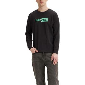 imageLevis Mens Relaxed Graphic Long Sleeve TShirtBoxtab Caviar