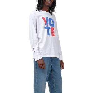 imageLevis Mens Relaxed Graphic Long Sleeve TShirtWhite