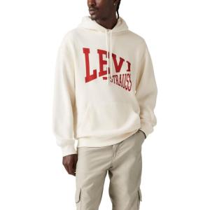 imageLevis Mens Relaxed Graphic Pull Over Also Available in Big ampamp TallNew Relaxed Graphic Hoodie Egret