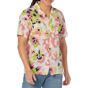 imageLevis Mens Short Sleeve Classic Camper ShirtFloral Bright White
