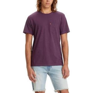 imageLevis Mens Short Sleeve Classic Pocket Tee Available in BigNew Hortensia
