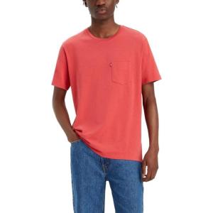 imageLevis Mens Short Sleeve Classic Pocket Tee Available in BigNew Jalapeno