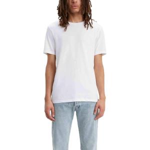 imageLevis Mens Slim Fit Crewneck TShirt 2PackWhite  White