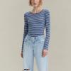 imageLevis Womens Arden Tie Front TopTab Stripe Bright Cobalt