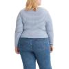 imageLevis Womens Britt Snap Front Top Also Available in PlusNew Bikini Stripe Hydrangea Stripe