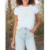 imageLevis Womens Graphic Ringer Mini TeeFlower Scene Baby Serif Logo Omphalodes