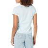 imageLevis Womens Graphic Ringer Mini TeeFlower Scene Baby Serif Logo Omphalodes