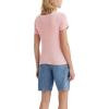imageLevis Womens Honey Short Sleeve ShirtNew Pencil Stripe Quartz Pink Stripe
