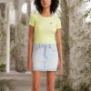 imageLevis Womens Honey Short Sleeve ShirtNew Torrence Geo Pastel Blue Print
