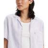 imageLevis Womens Joyce Short Sleeve Resort ShirtAudra Plaid Lavender Blue