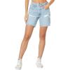 imageLevis Womens 501 Mid Thigh ShortMedium Indigo DestructedIndigo