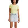 imageLevis Womens Honey Short Sleeve ShirtNew Torrence Geo Pastel Blue Print