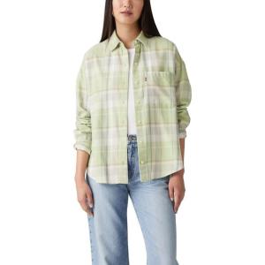 imageLevis Womens Henri FlannelGretchen Plaid Cameo Green