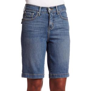 imageLevis Womens Plus Size Shaping Bermuda ShortBarely Blue Light 84 Cotton  14 Polyester  2 Spandex