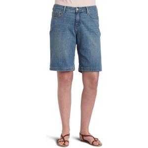 imageLevis Womens Plus Size Shaping Bermuda ShortBarely Blue Light 99 Cotton  1 Elastane
