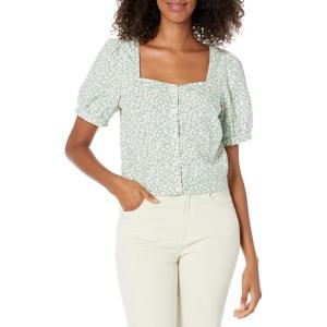 imageLevis Womens Simone Short Sleeve BlouseRiley Floral Granite Green