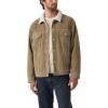 imageLevis Mens Relaxed Fit Sherpa TruckerNew Timber Wolf Non Stretch