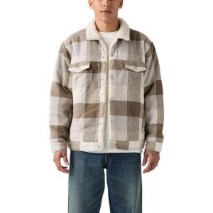imageLevis mens Relaxed Fit TruckerNew Laredo Plaid Drizzle Non Stretch