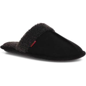 imageLevis Womens Talya Microsuede Scuff House Shoe Slippers Black L