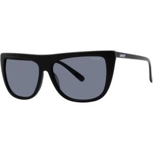 imageLevis Unisex Sunglass Style LEV215U Rectangular Matte BlackGray 58mm 14mm
