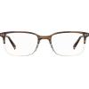 imageLevis Mens LV 5019 Rectangular Prescription Eyewear Frames Brown HornDemo Lens 54 mm 19mm