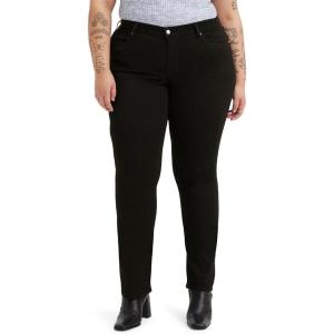 imageLevis Womens 314 Shaping Straight Jeans Also Available in PlusNew Soft Black 2