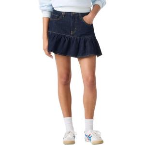 imageLevis Womens Flounce Mini SkirtNew Reign of the Rinse Nonstretch