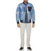 imageLevis Mens Diamond Quilted Bomber JacketLight Blue Print