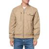 imageLevis Mens Diamond Quilted Bomber JacketLight Taupe
