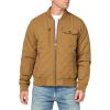 imageLevis Mens Diamond Quilted Bomber JacketNew Khaki Dry Touch Nylon