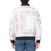 imageLevis Mens Diamond Quilted Bomber JacketWhiteNavy Bandana