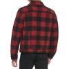 imageLevis Mens Sherpa Trucker JacketRed PlaidBlack