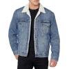 imageLevis Mens Sherpa Trucker JacketTelevision  Medium Indigo