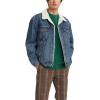 imageLevis Mens Sherpa Trucker JacketTelevision  Medium Indigo