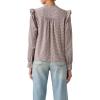 imageLevis Womens Gianna Long Sleeve BlouseNew Ceicil Micro Check Tawny Port