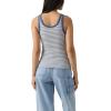 imageLevis Womens Hayes Ribbed TankNew Ava Stripe Cloud Dancer Sunshine Blue